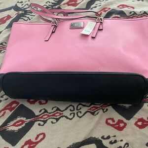 Pink and Black Tote Bag by NYC